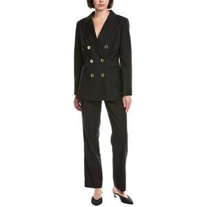 Pascale La Mode Womens 2Pc Suit, Black